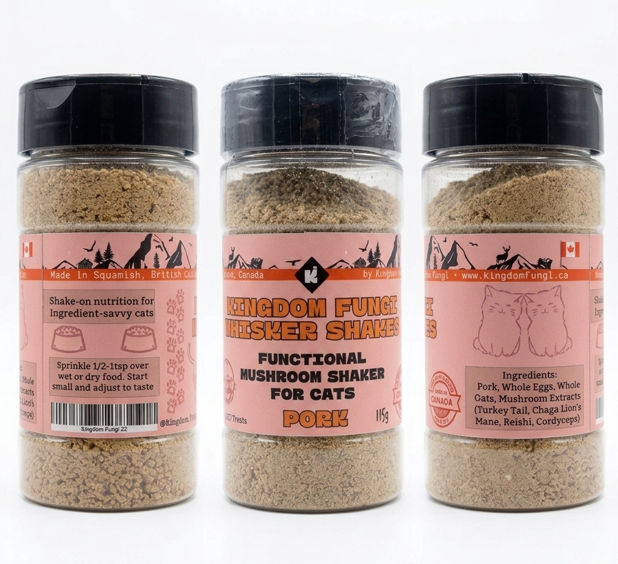 Kingdom Fungi Whisker Shakes – Pork Flavor (115g)